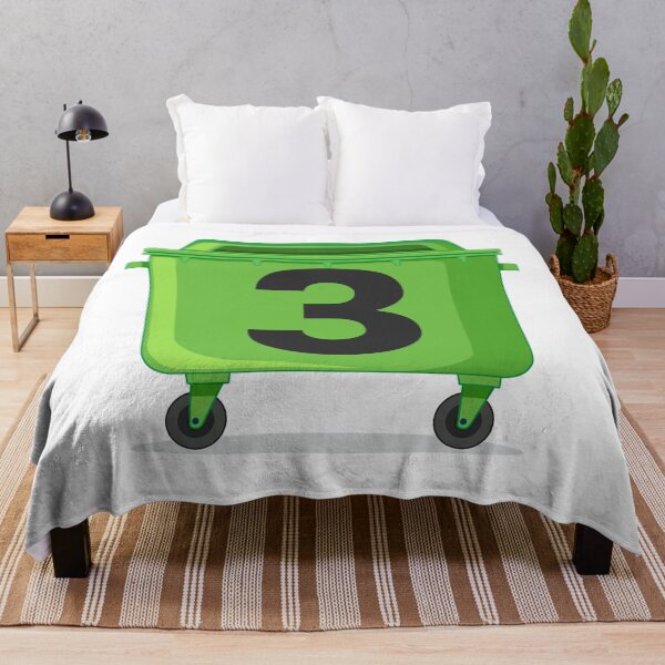Item preview, Wheelie bin ! recycle bins ! NUMBER 3 three designed and sold by TheAwesomeMiro.