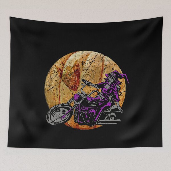 Item preview, Halloween Motorcycle Witch Motorcyclist Gift designed and sold by Kalli-design.