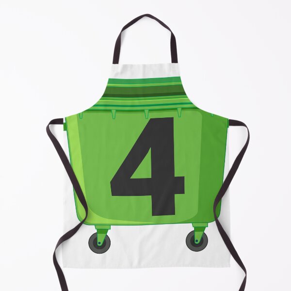 Item preview, Wheelie bin ! recycle bins ! NUMBER 4 FOUR designed and sold by TheAwesomeMiro.