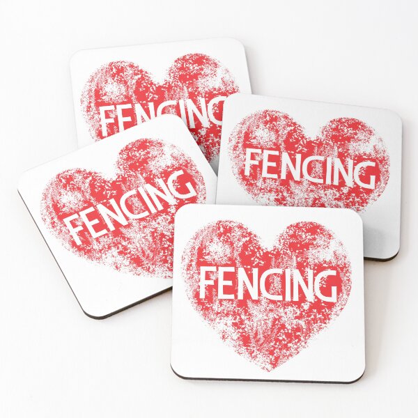 Item preview, Love Fencing heart designed and sold by ReluctantChickn.