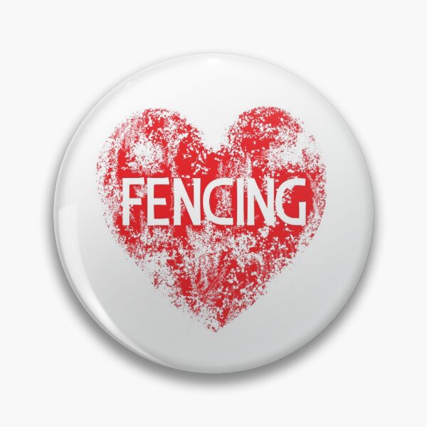 Item preview, Love Fencing heart designed and sold by ReluctantChickn.
