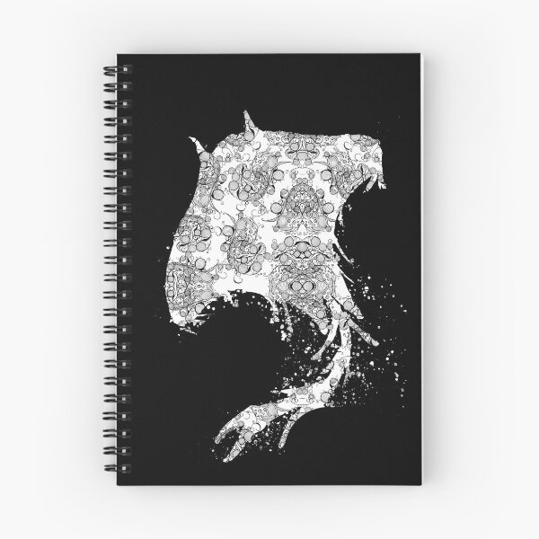 Aperçu de l'œuvre Abstrait blanc raie manta créée et vendue par Sebastian Grafmann.