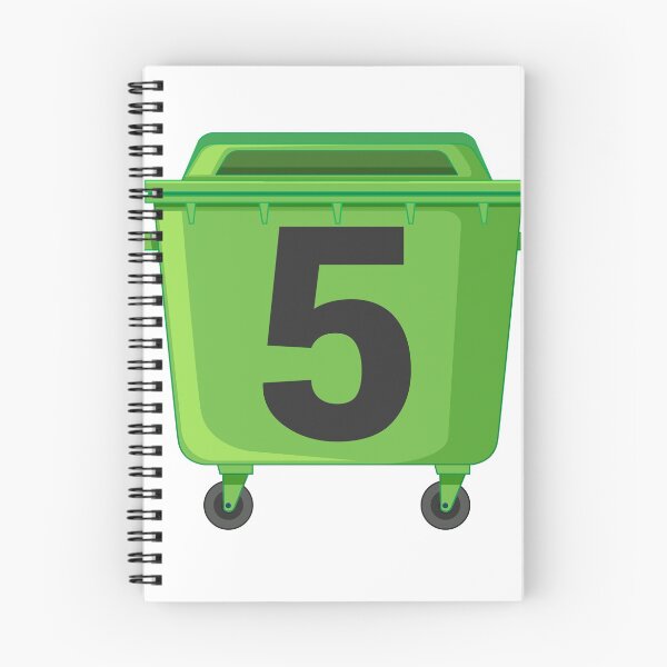 Item preview, Wheelie bin ! recycle bins ! NUMBER 5 five designed and sold by TheAwesomeMiro.