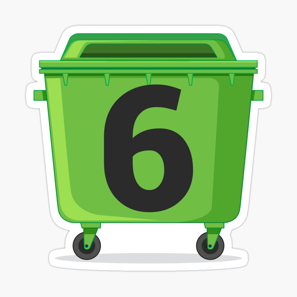 Wheelie bin ! recycle bins ! NUMBER 6 six