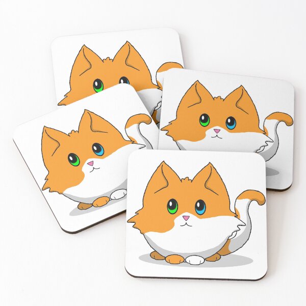 Item preview, Cute n Fluffy - Orange and White Kitty designed and sold by Katrina Montgomery.