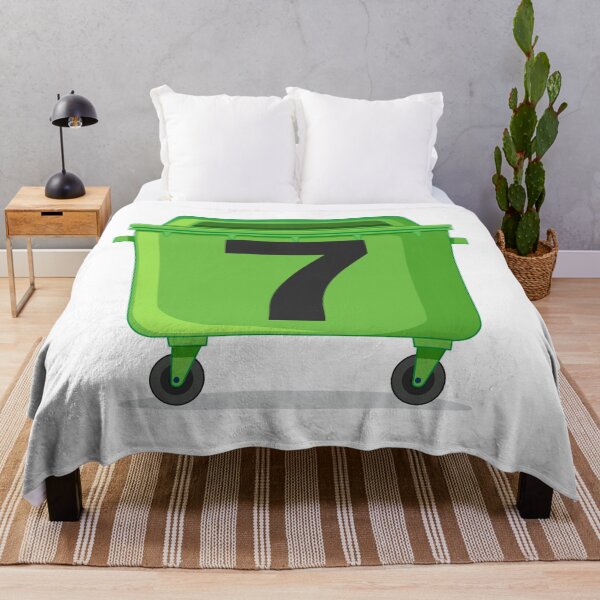 Item preview, Wheelie bin ! recycle bins ! NUMBER 7 seven designed and sold by TheAwesomeMiro.