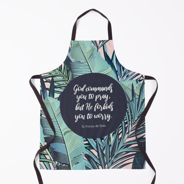 Item preview, He forbids you to worry, St. Francis de Sales, Catholic Saint Quote designed and sold by StudioCitrine.