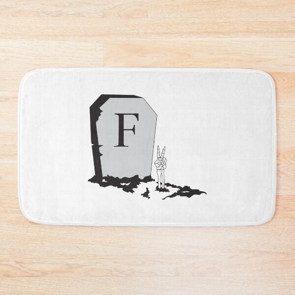 Item preview, Skeleton Rising - F for Respect - Dark Print designed and sold by GeekyMumDesigns.