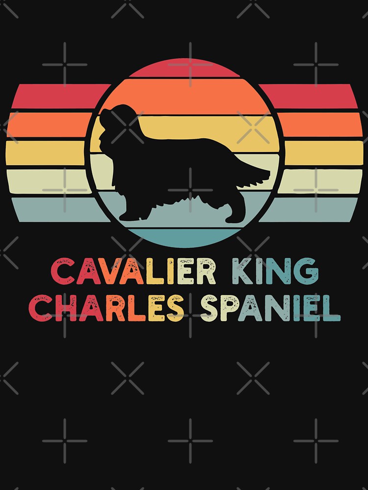 Cavalier king Charles Spaniel Dog Vintage Retro by XCosmos7