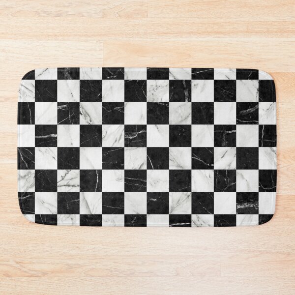Item preview, Marble Checkerboard Pattern - Black and White designed and sold by Zoltan Ratko.