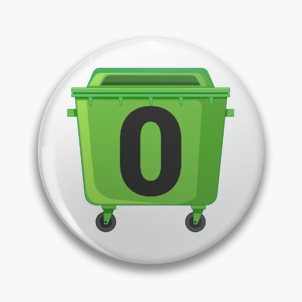 Item preview, Wheelie bin ! recycle bins ! NUMBER 0 zero designed and sold by TheAwesomeMiro.