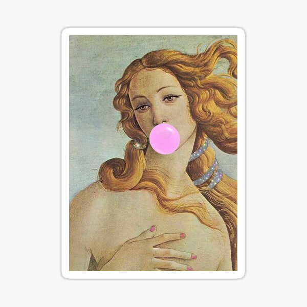 Aperçu de l'œuvre  Art Venere Bubble Gum créée et vendue par ATGraphic.