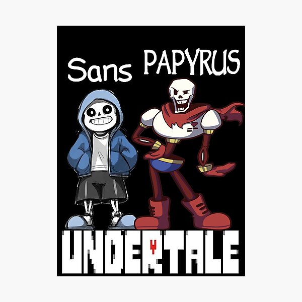 Sans and Papyrus Undertale 11x17 Print 