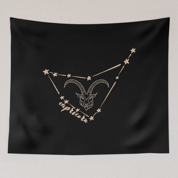 Item preview, Zodiac Star Sign: Capricorn in Neutral Sand Hue designed and sold by LilWildflowers.