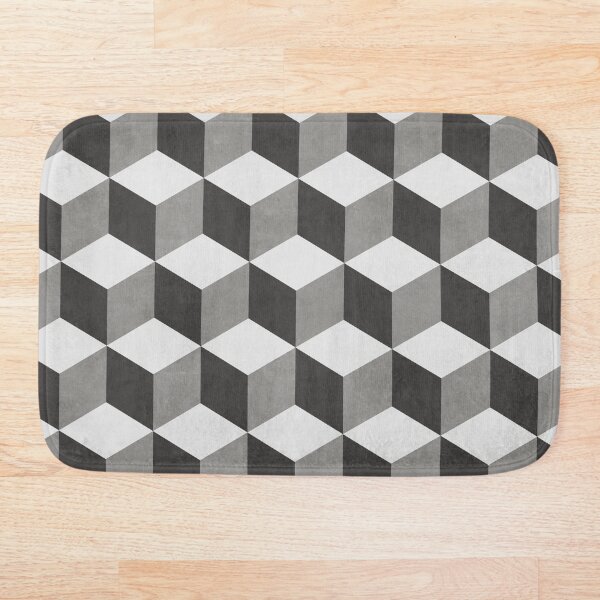 Item preview, Geometric Cube Pattern - Shades of Grey designed and sold by Zoltan Ratko.