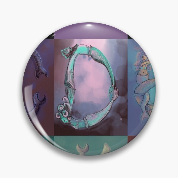 Item preview, Mermaid Letters a-m designed and sold by Mitra Cline.