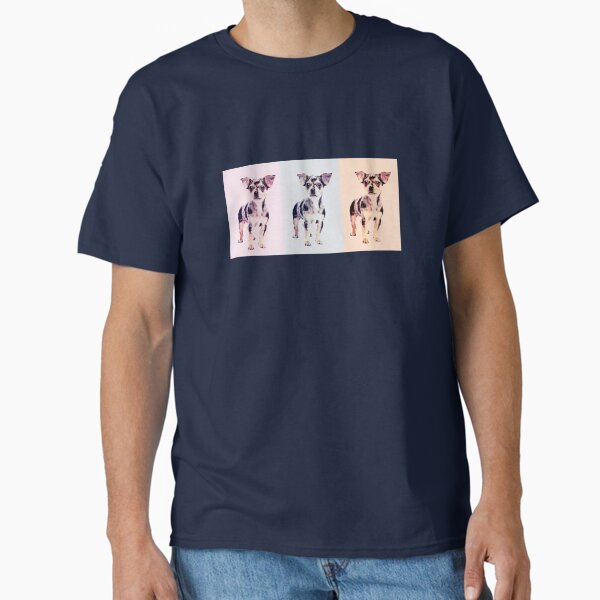 Colorful and Artistic Chihuahua Print Classic T-Shirt