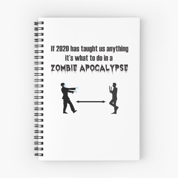 Item preview, 2020’s lesson for a zombie apocalypse - Dark Print designed and sold by GeekyMumDesigns.