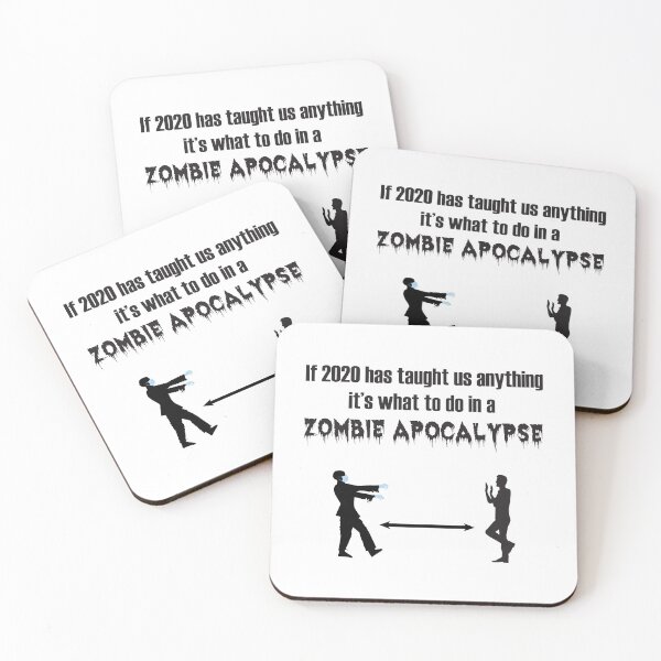 Item preview, 2020’s lesson for a zombie apocalypse - Dark Print designed and sold by GeekyMumDesigns.