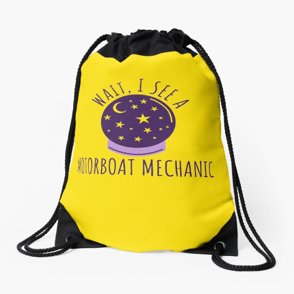 Future Motorboat Mechanic Graduation Gifts Drawstring Bag