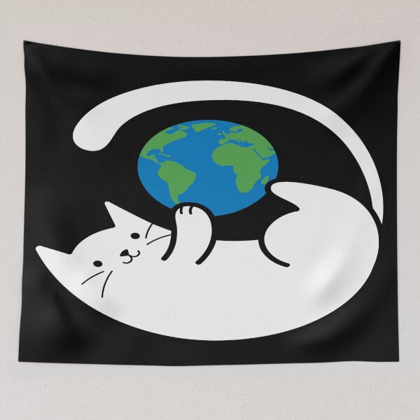 Item preview, Cat Earth designed and sold by TrueTrippyArts.
