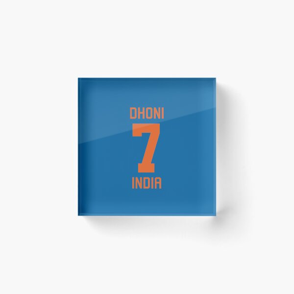 Item preview, Mahendra Singh Dhoni | 7 | Indian Cricket Jersey designed and sold by CHAMPION WARRIOR.