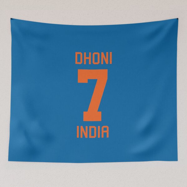 Item preview, Mahendra Singh Dhoni | 7 | Indian Cricket Jersey designed and sold by CHAMPION WARRIOR.