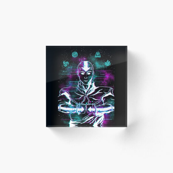 Glitch Aang Acrylblock