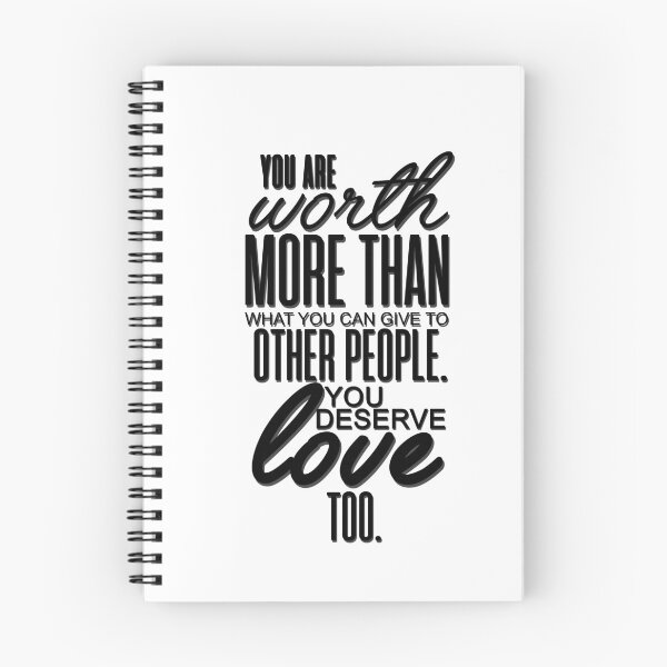 Item preview, you are worth more than what you can give to other people (mara quote, plain) designed and sold by ValeChii.