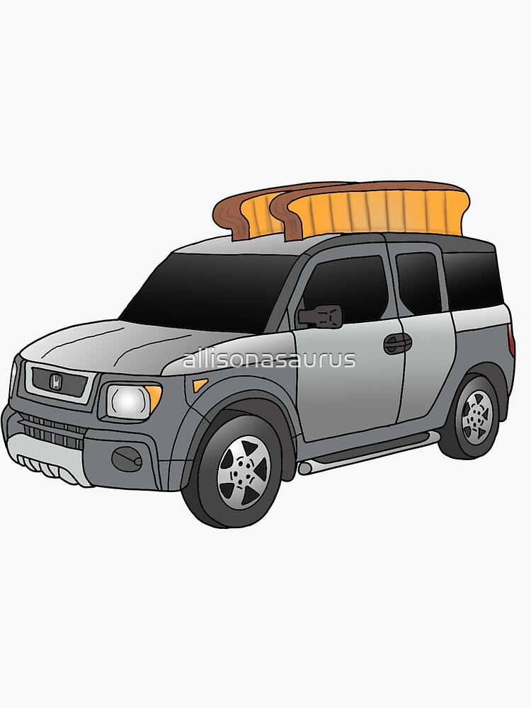 "Honda Element Toaster" Sticker for Sale by allisonasaurus Redbubble