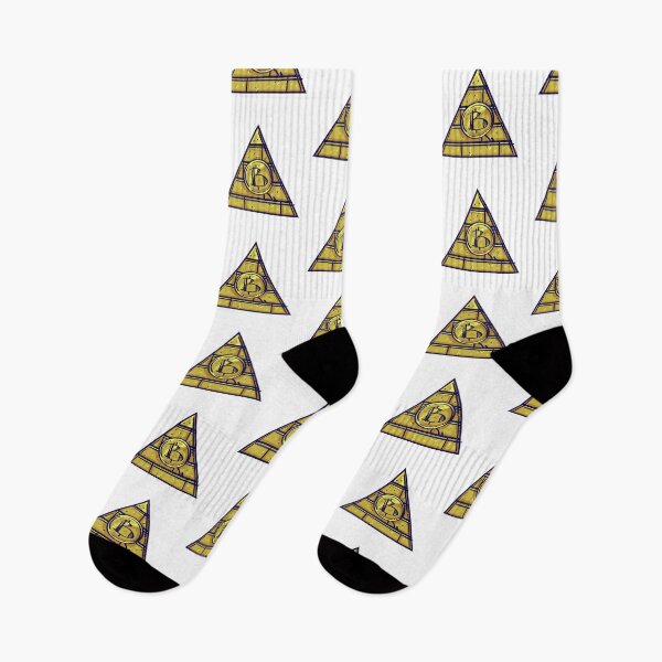 Item preview, Bitcoin Color Pyramid Illustration designed and sold by MisterGooseShop.