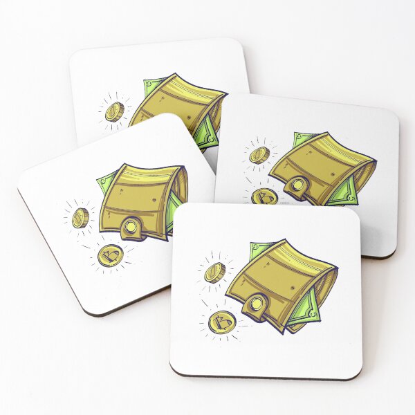 Item preview, Bitcoin Wallet Color Illustration designed and sold by MisterGooseShop.
