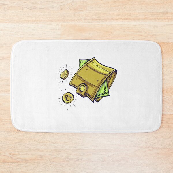 Item preview, Bitcoin Wallet Color Illustration designed and sold by MisterGooseShop.