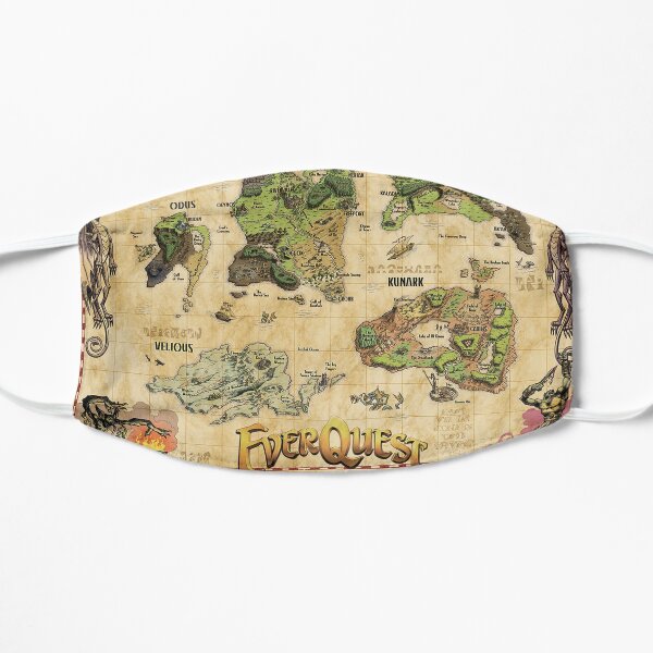 Everquest World of Norrath Karte Flache Maske