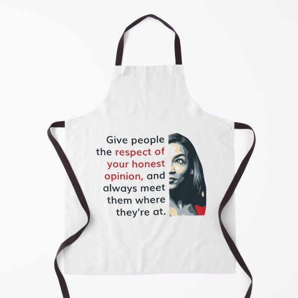 Item preview, Alexandria Ocasio Cortez (AOC) Quote: Give Respect and Be Honest designed and sold by friendlyspoon.
