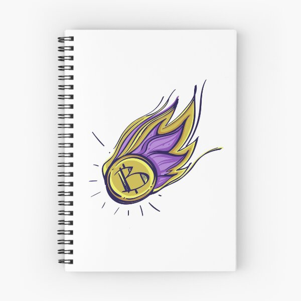 Item preview, Flaming Bitcoin Illustration designed and sold by MisterGooseShop.