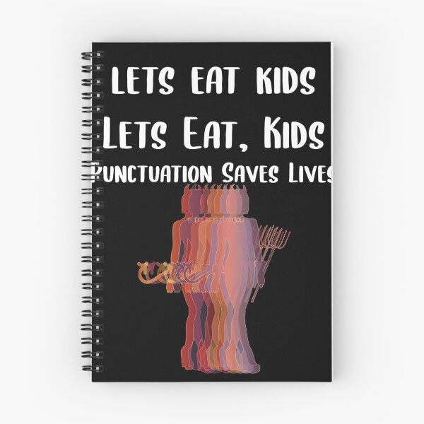 Item preview, Lets Eat Kids Punctuation Saves Lives Lady Devil designed and sold by Braxton Tanaka.
