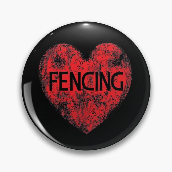 Item preview, Love Fencing heart designed and sold by ReluctantChickn.