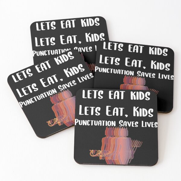 Item preview, Lets Eat Kids Punctuation Saves Lives Lady Devil designed and sold by Braxton Tanaka.