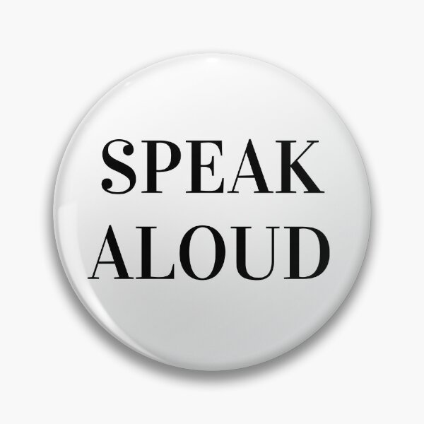 Item preview, Speak aloud - English designed and sold by ThinkHum.