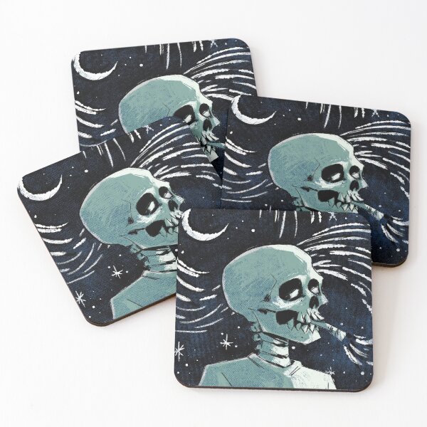 Item preview, Smoking Skull, Blue designed and sold by skull3bones.