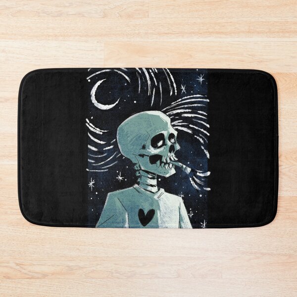 Item preview, Smoking Skull, Blue designed and sold by skull3bones.
