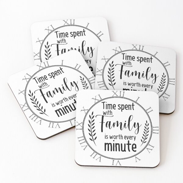 Item preview, Family Design. Time spent with family is worth every minute designed and sold by mintandbeer.