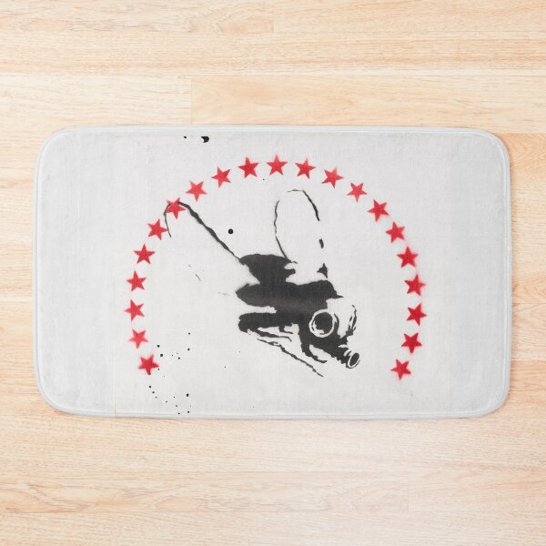 Item preview, Banksy Mosquito gas mask red stars secretariat of the pacific community logo designed and sold by WE-ARE-BANKSY.