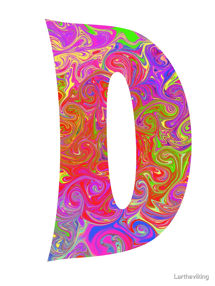 Monogram Tie Dye Initial Letter T Sticker for Sale by Lartheviking