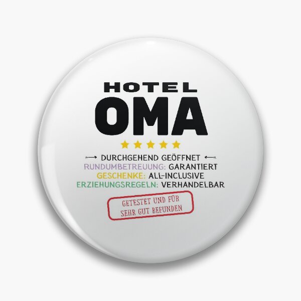 Item preview, Hotel Oma Lustige Geschenkidee designed and sold by betternotes.