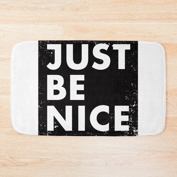 Item preview, Just Be Nice in cute black box - slightly distressed designed and sold by PsychicCatStore.