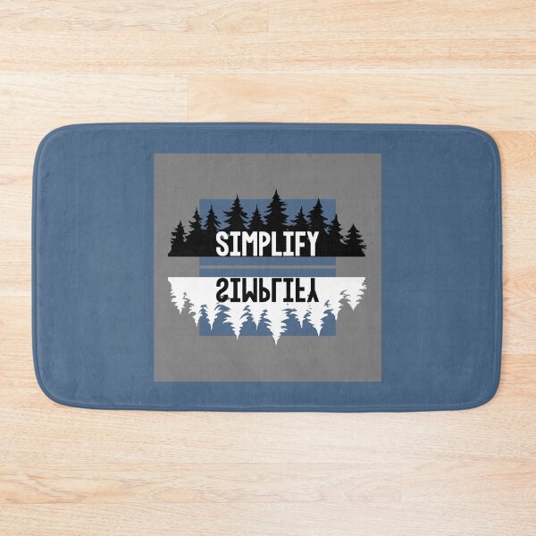 Item preview, Simplify - BREATHE, ENJOY & CHILL, not all who wander are lost - Forest landscape tree nature typography  designed and sold by originalsusie.