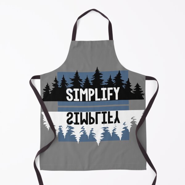 Item preview, Simplify - BREATHE, ENJOY & CHILL, not all who wander are lost - Forest landscape tree nature typography designed and sold by originalsusie.