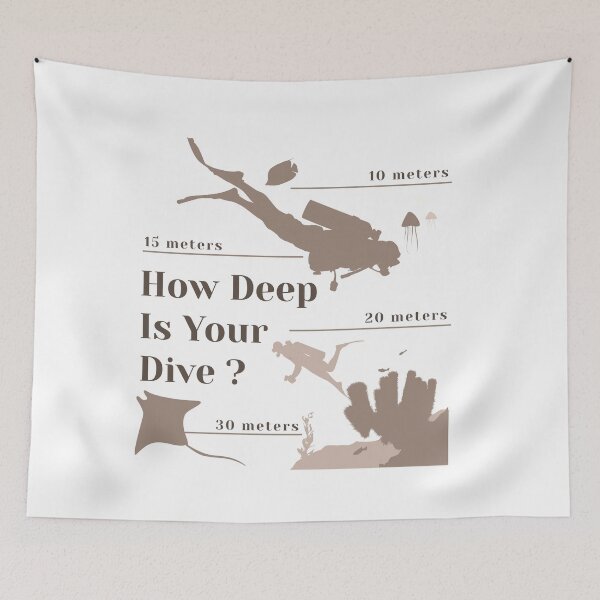 Item preview, How Deep Is Your Dive? designed and sold by miaoxiang9.